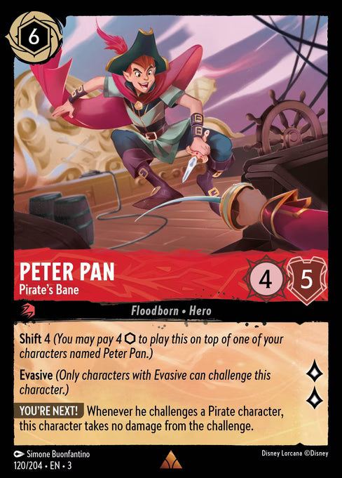 Peter Pan - Pirate's Bane Disney Lorcana card