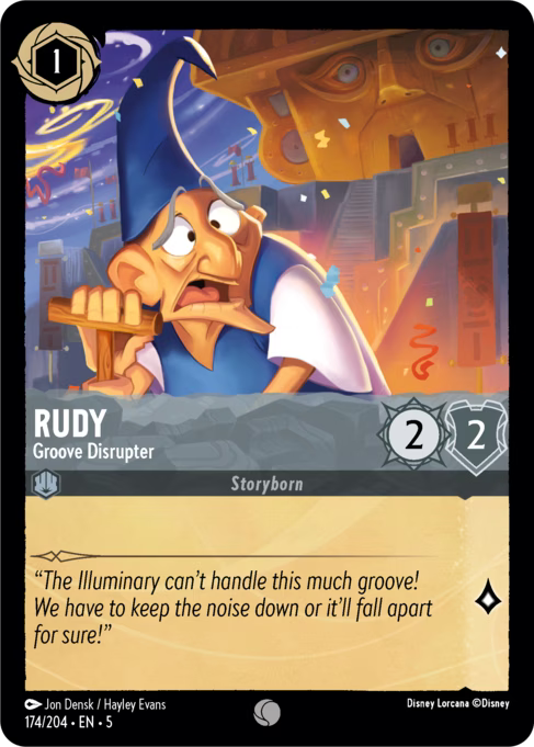 Rudy - Groove Disrupter Disney Lorcana card