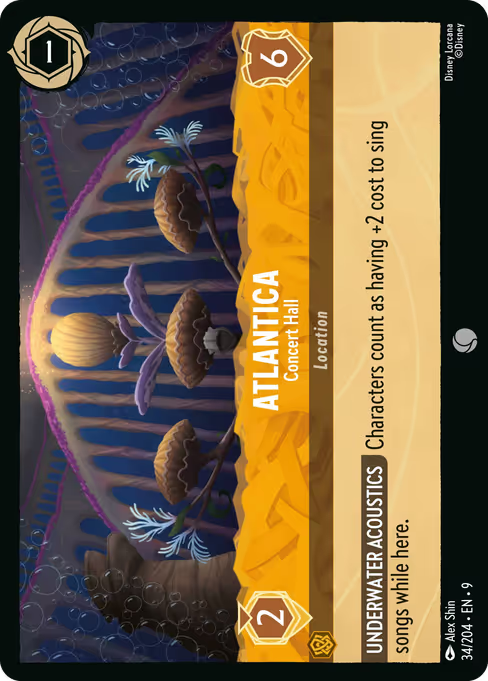 Atlantica - Concert Hall Disney Lorcana card