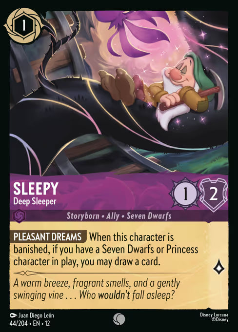 Sleepy - Deep Sleeper Disney Lorcana card