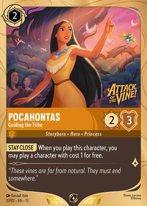 Pocahontas - Guiding the Tribe Disney Lorcana card