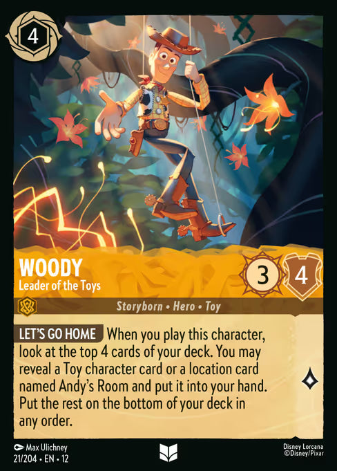 Woody - Leader of the Toys Disney Lorcana card