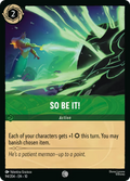 So Be It! Disney Lorcana card