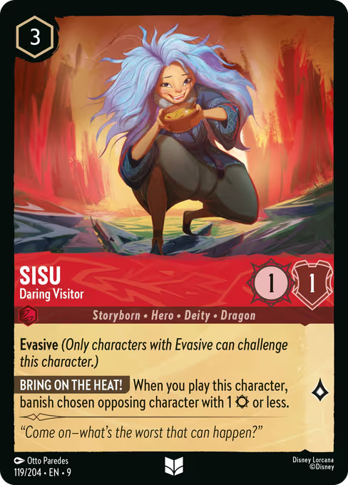 Sisu - Daring Visitor Disney Lorcana card