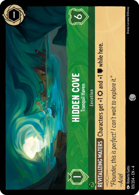 Hidden Cove - Tranquil Haven Disney Lorcana card