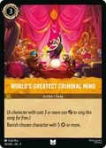 World's Greatest Criminal Mind Disney Lorcana card