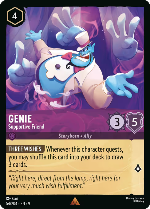 Genie - Supportive Friend Disney Lorcana card