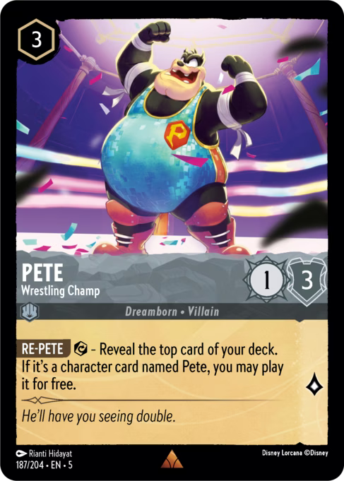 Pete - Wrestling Champ Disney Lorcana card