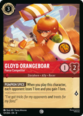 Gloyd Orangeboar - Fierce Competitor Disney Lorcana card