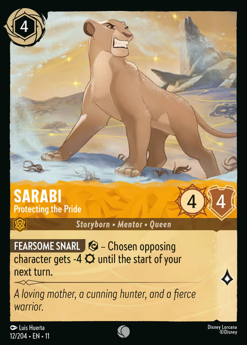 Sarabi - Protecting the Pride Disney Lorcana card