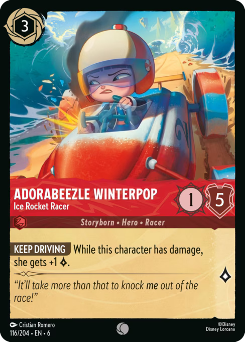Adorabeezle Winterpop - Ice Rocket Racer Disney Lorcana card