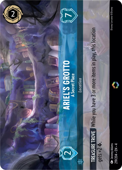 Ariel’s Grotto - A Secret Place Disney Lorcana card