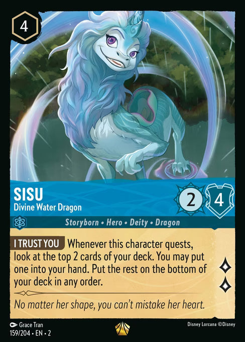 Sisu - Divine Water Dragon Disney Lorcana card