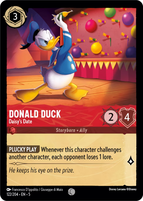Donald Duck - Daisy's Date Disney Lorcana card