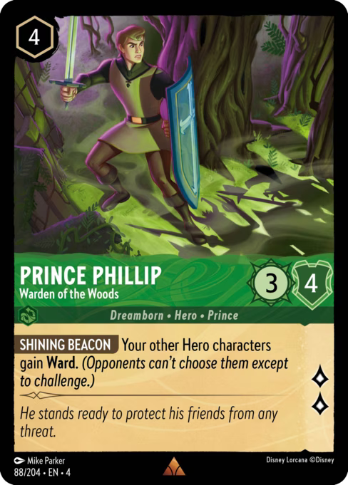 Prince Phillip - Warden of the Woods Disney Lorcana card