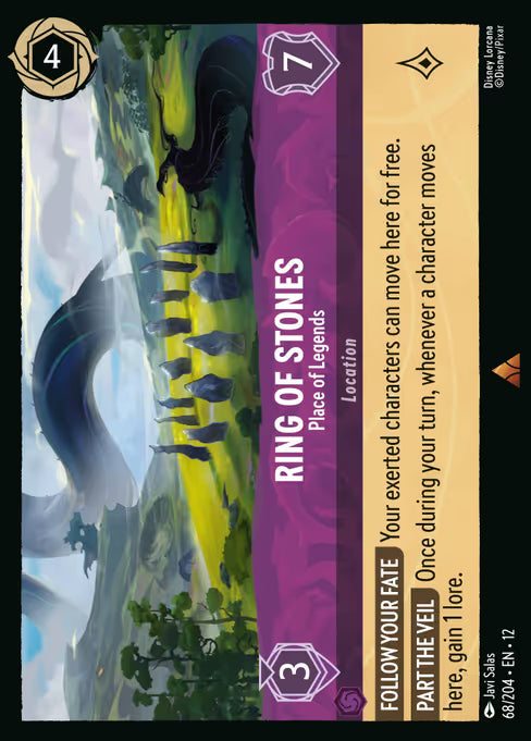 Ring of Stones - Place of Legends Disney Lorcana card