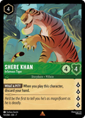 Shere Khan - Infamous Tiger Disney Lorcana card