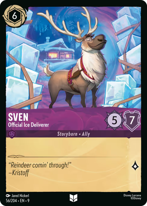 Sven - Official Ice Deliverer Disney Lorcana card