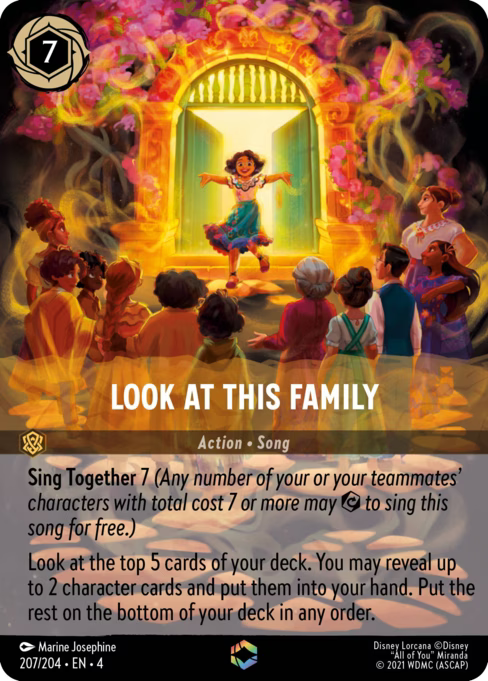 Look at This Family Disney Lorcana card