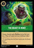 The Beast is Mine! Disney Lorcana card