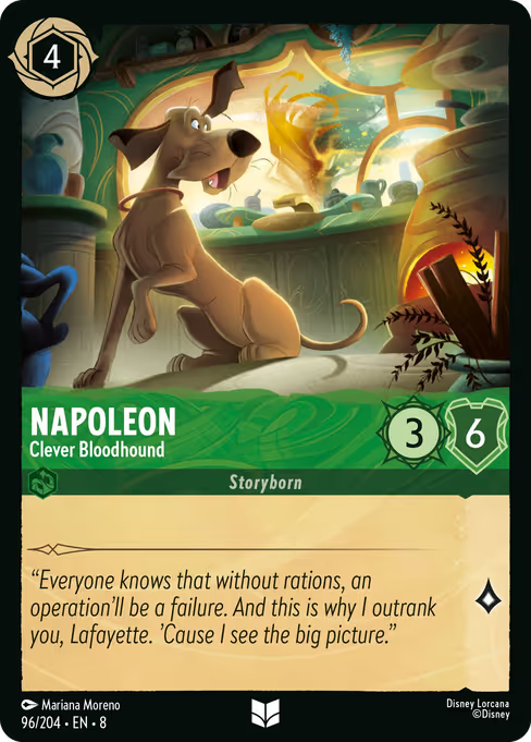 Napoleon - Clever Bloodhound Disney Lorcana card