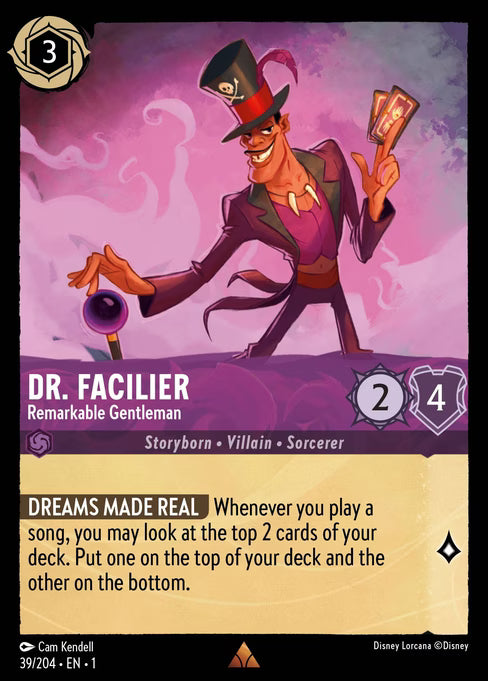 Dr. Facilier - Remarkable Gentleman Disney Lorcana card