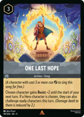 One Last Hope Disney Lorcana card