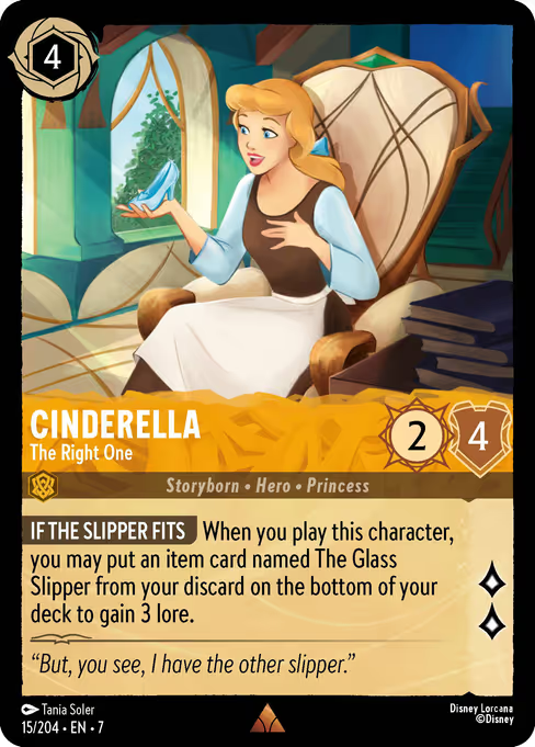 Cinderella - The Right One Disney Lorcana card