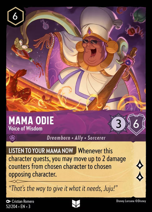 Mama Odie - Voice of Wisdom Disney Lorcana card