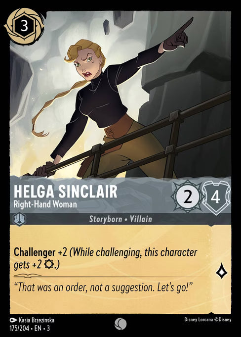 Helga Sinclair - Right-Hand Woman Disney Lorcana card