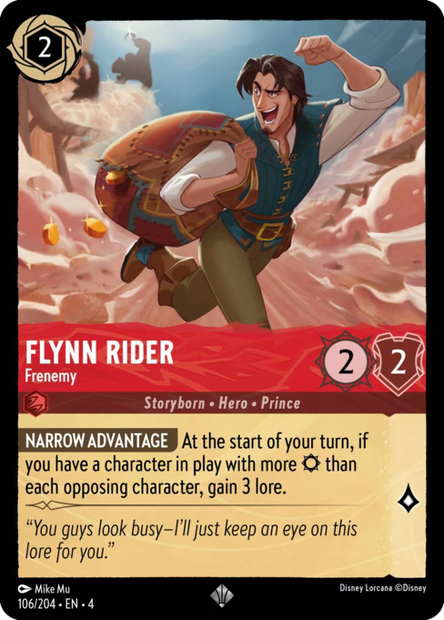 Flynn Rider - Frenemy Disney Lorcana card