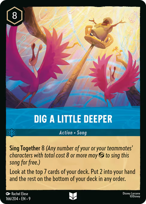 Dig a Little Deeper Disney Lorcana card