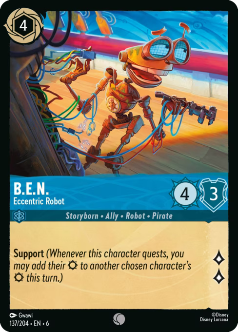 B.E.N. - Eccentric Robot Disney Lorcana card