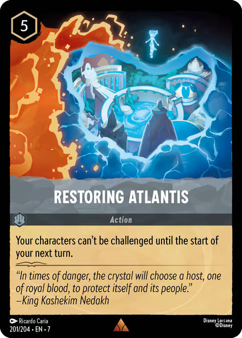 Restoring Atlantis Disney Lorcana card