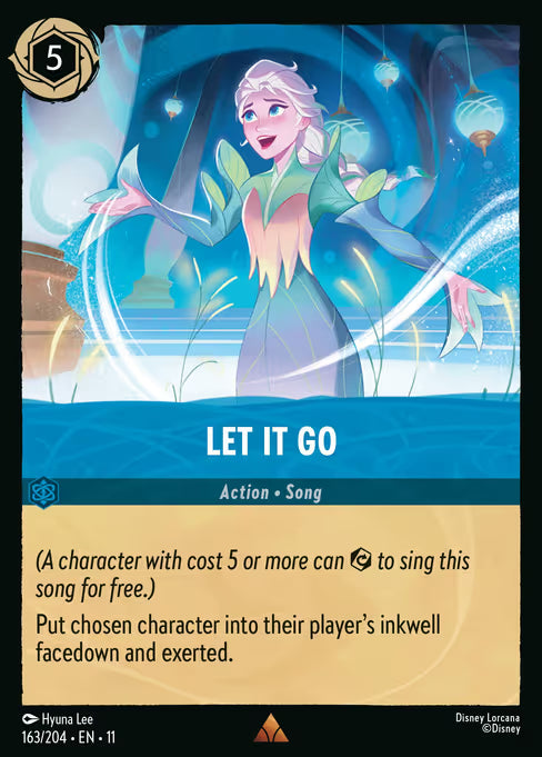 Let It Go Disney Lorcana card