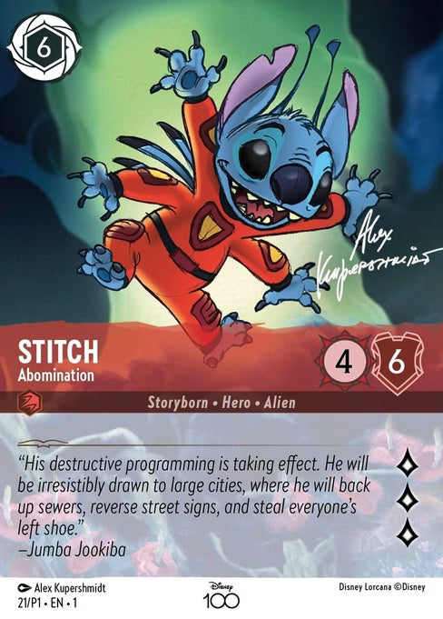 Stitch - Abomination Disney Lorcana card