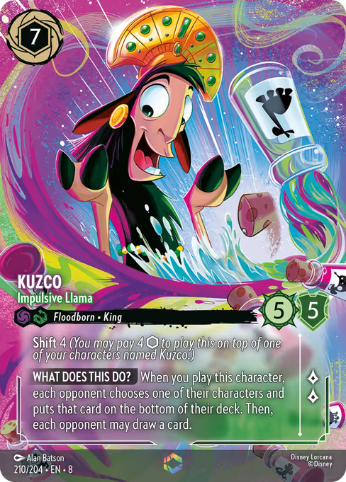 Kuzco - Impulsive Llama Disney Lorcana card