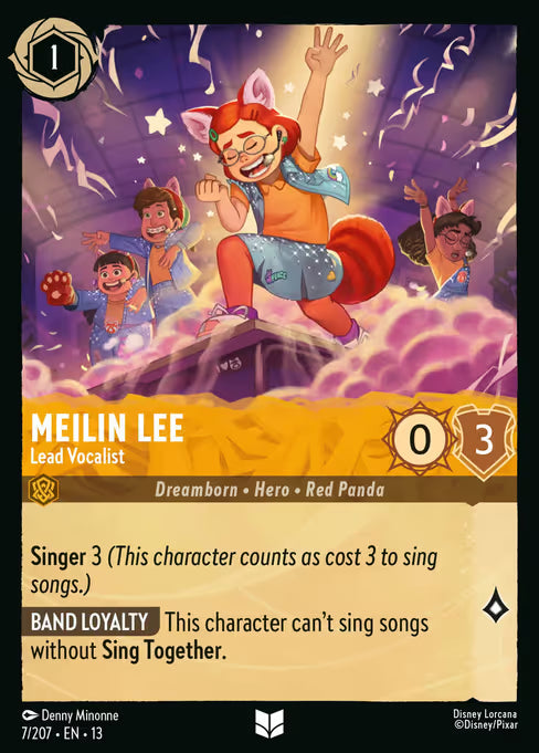 Meilin Lee - Lead Vocalist Disney Lorcana card