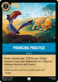 Pouncing Practice Disney Lorcana card