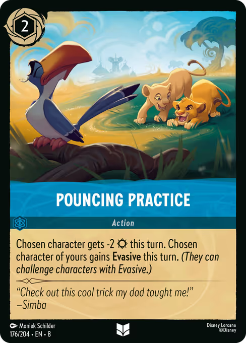 Pouncing Practice Disney Lorcana card