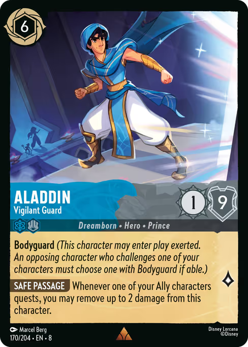 Aladdin - Vigilant Guard Disney Lorcana card