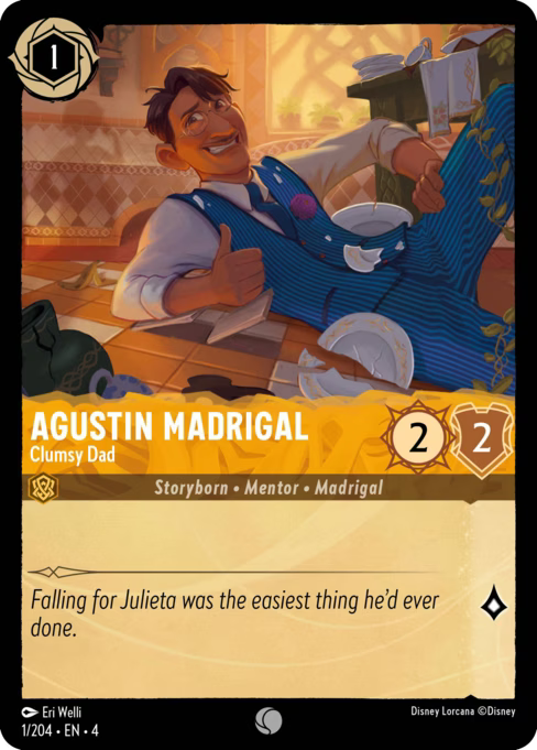 Agustin Madrigal - Clumsy Dad Disney Lorcana card