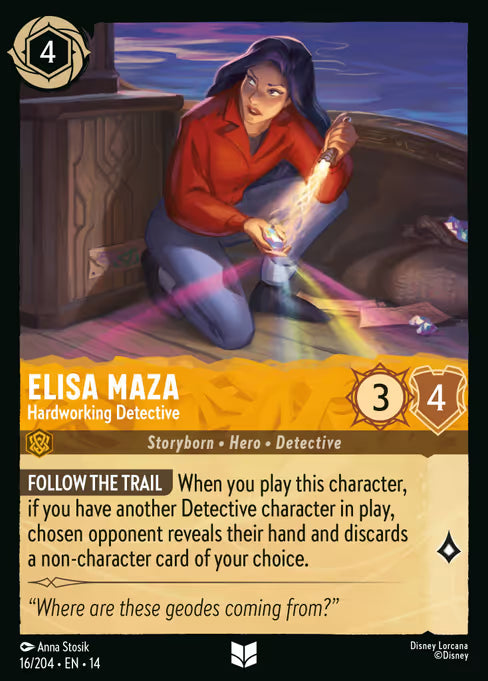 Elisa Maza - Hardworking Detective Disney Lorcana card