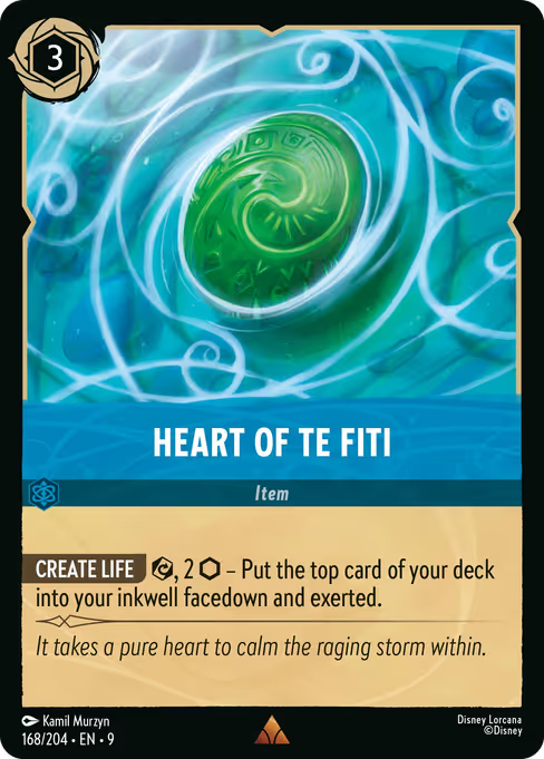 Heart of Te Fiti Disney Lorcana card