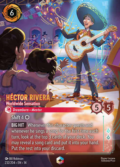HÃ©ctor Rivera - Worldwide Sensation Disney Lorcana card