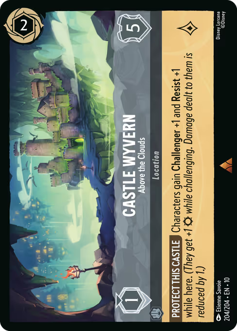 Castle Wyvern - Above the Clouds Disney Lorcana card