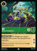 RC - Remote-Controlled Car Disney Lorcana card
