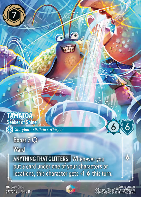 Tamatoa - Seeker of Shine Disney Lorcana card
