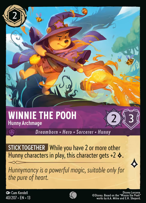 Winnie The Pooh - Hunny Archmage Disney Lorcana card