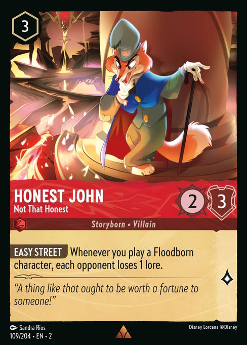 Honest John - Not That Honest Disney Lorcana card